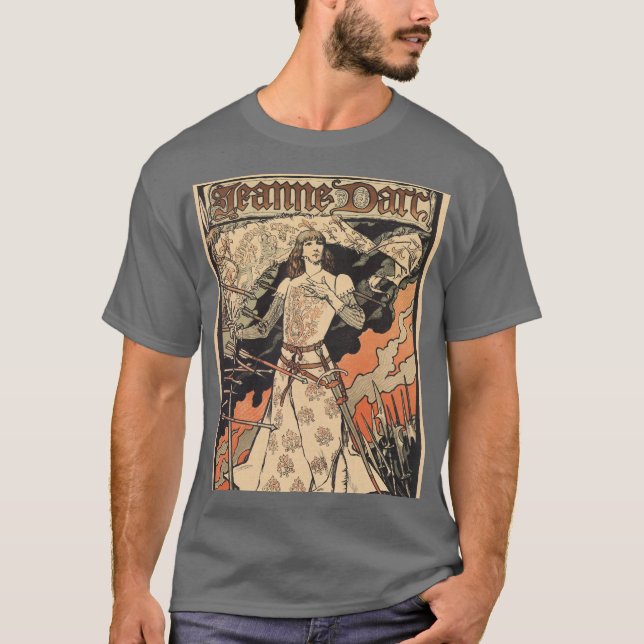 Alphonse Mucha art déco T-shirt (Framsida)