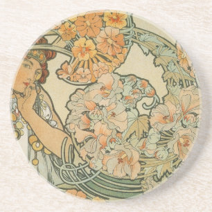 Alphonse Mucha Art Deco Underlägg