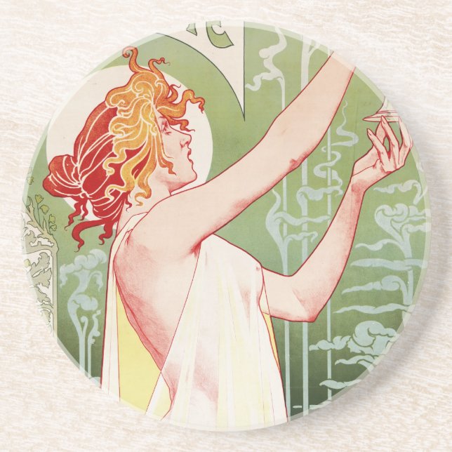 Alphonse Mucha art déco Underlägg (Framsidan)