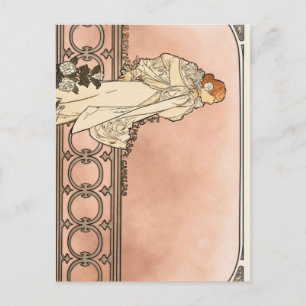 Alphonse Mucha Art Deco Vykort