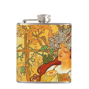 Alphonse Mucha Art nouveau Autumn Fickplunta