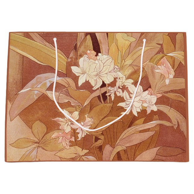 Alphonse Mucha Art Nouveau Blommotiv (Framsidan)