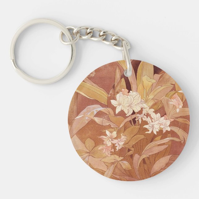 Alphonse Mucha Art Nouveau Blommotiv (Framsidan)