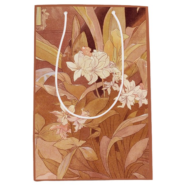 Alphonse Mucha Art Nouveau Blommotiv (Framsidan)