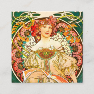 Alphonse Mucha Art Nouveau Dagdröm Tilläggskort