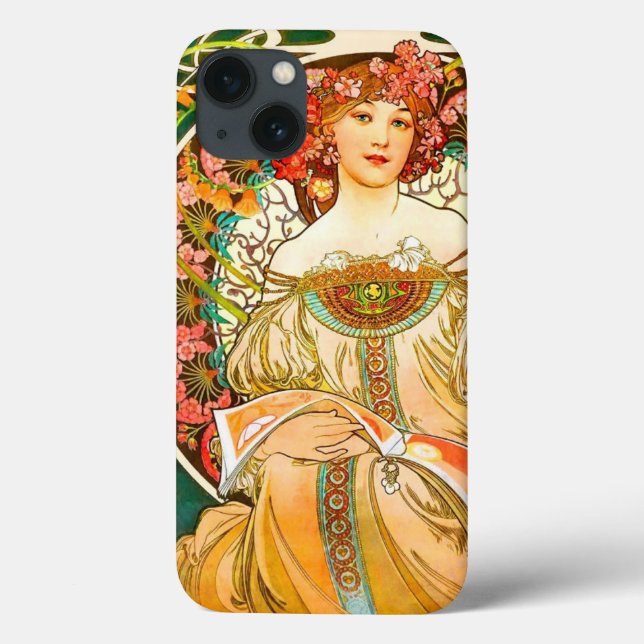 Alphonse Mucha Art nouveau Daydröm (Baksida)