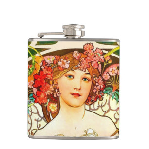 Alphonse Mucha Art nouveau Daydröm Fickplunta