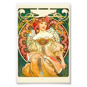 Alphonse Mucha Art nouveau Daydröm Fototryck