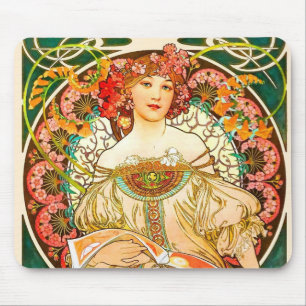 Alphonse Mucha Art nouveau Daydröm Musmatta