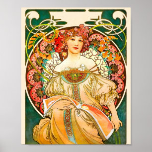 Alphonse Mucha Art nouveau Daydröm Poster