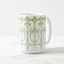 Alphonse Mucha art nouveau dekorativ abstrakt art Kaffemugg