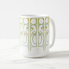 Alphonse Mucha art nouveau dekorativ ram rand Kaffemugg
