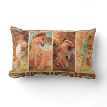 Alphonse Mucha art nouveau för fyra säsonger