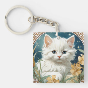 Alphonse Mucha Art nouveau Kitten