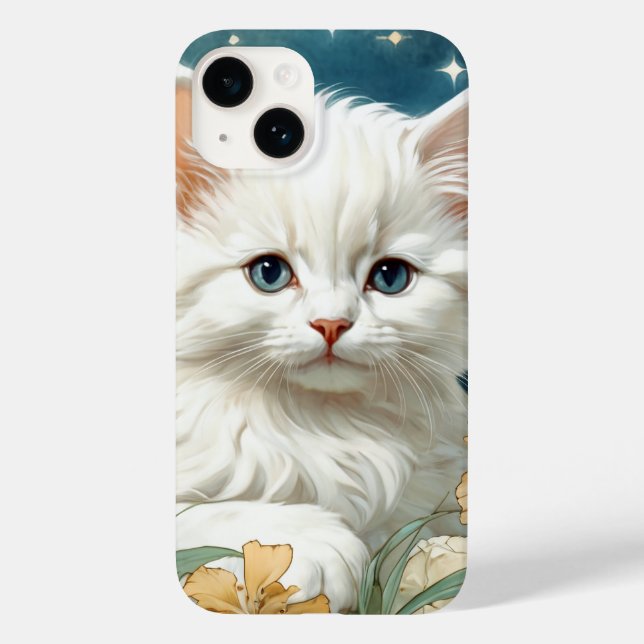 Alphonse Mucha Art nouveau Kitten (Baksida)