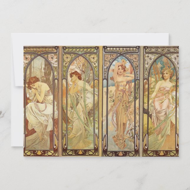 Alphonse Mucha - Art nouveau Master Julkort (Framsida)