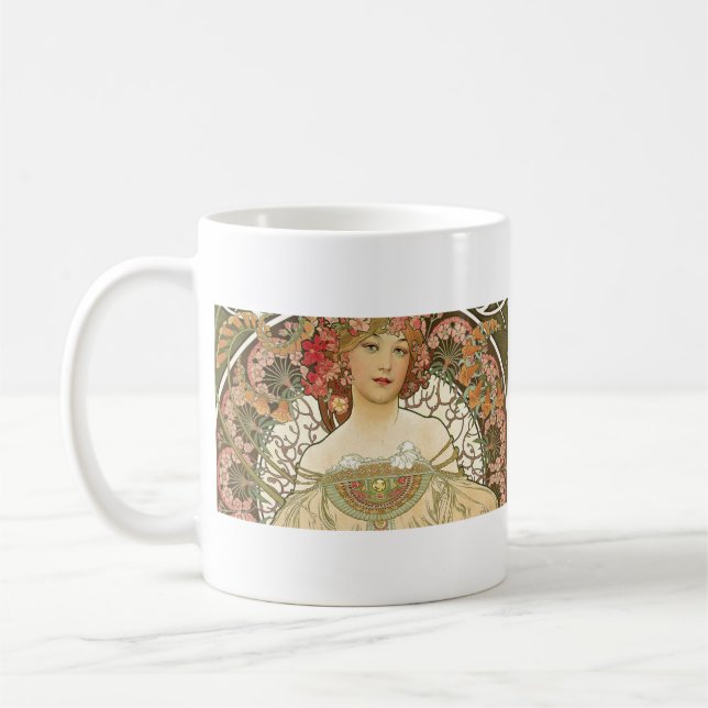Alphonse Mucha - Art nouveau Master Kaffemugg (Vänster)