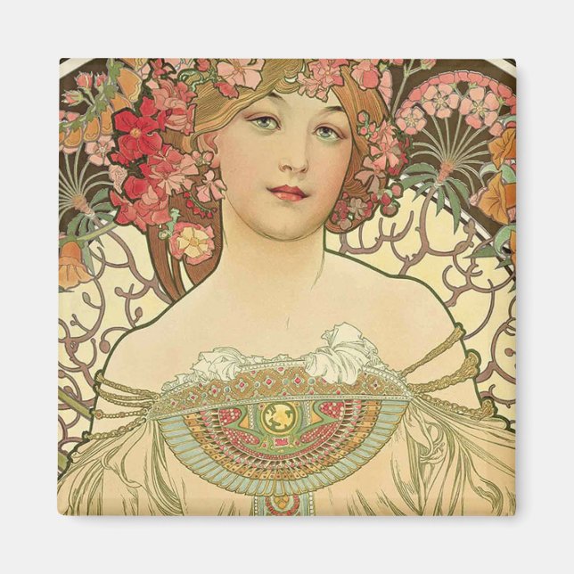 Alphonse Mucha - Art nouveau Master Magnet (Framsidan)