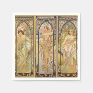 Alphonse Mucha - Art nouveau Master Pappersservett