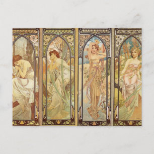 Alphonse Mucha - Art nouveau Master Vykort