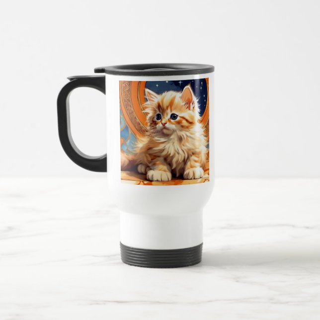 Alphonse Mucha Art nouveau Orange Cat Resemugg (Vänster)