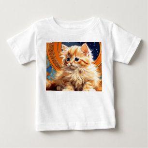 Alphonse Mucha Art nouveau Orange Cat T Shirt