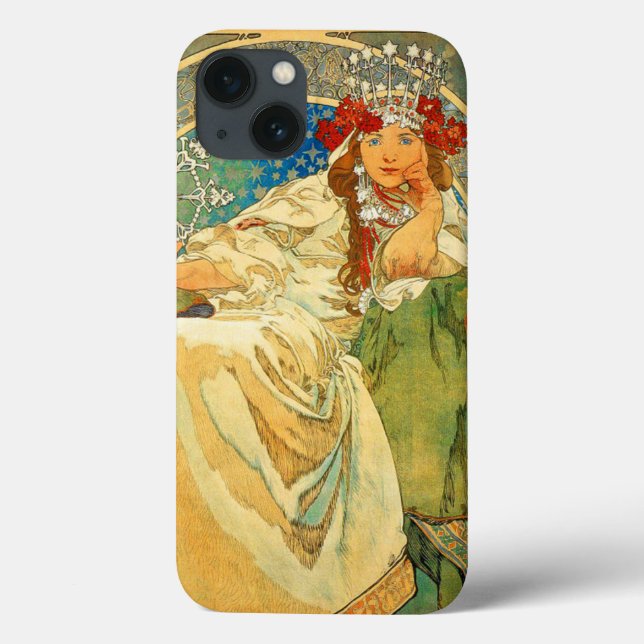 Alphonse Mucha Art nouveau Princess Hyacinth (Baksida)