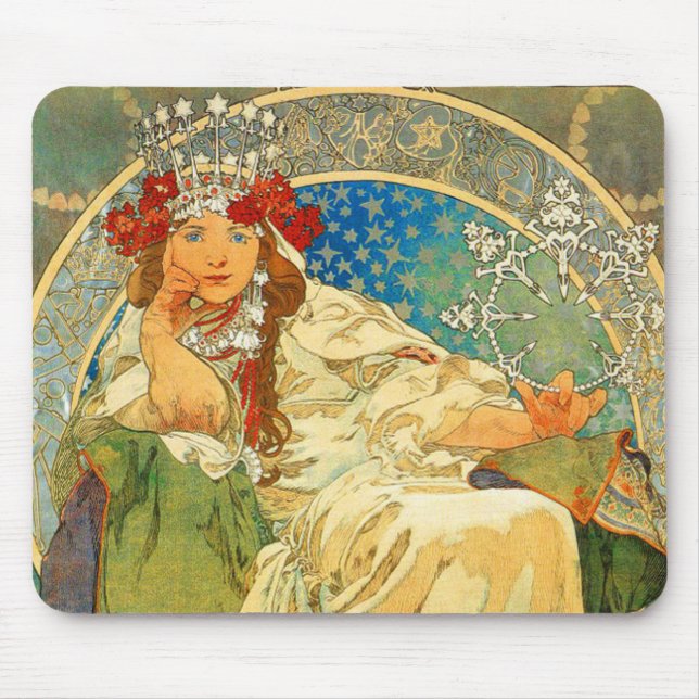 Alphonse Mucha Art nouveau Princess Hyacinth Musmatta (Framsidan)
