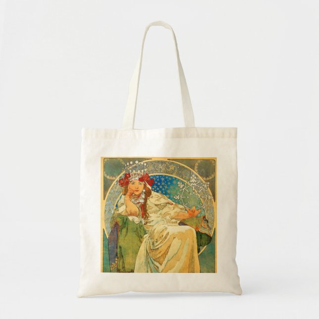 Alphonse Mucha Art nouveau Princess Hyacinth Tygkasse (Framsidan)