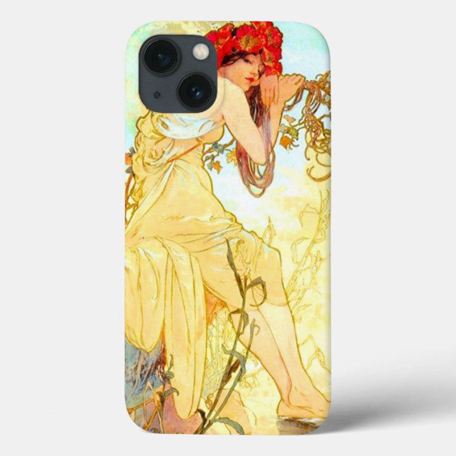 Alphonse Mucha Art nouveau Summer (Baksida)