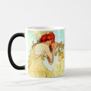 Alphonse Mucha Art nouveau Summer Magisk Mugg