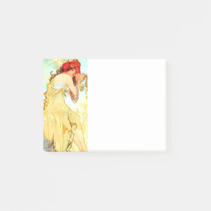 Alphonse Mucha Art nouveau Summer Post-it Block