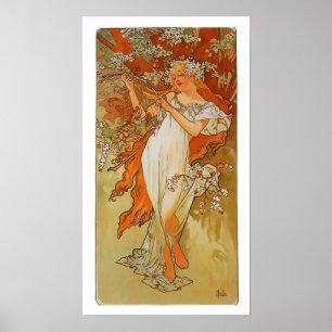 Alphonse Mucha - Art nouveau - Vår Poster