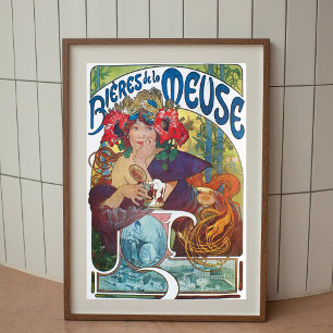 Alphonse Mucha Art nouveau vintage affisch