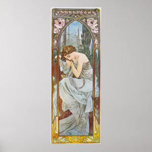 Alphonse Mucha Art nouveau vintage affisch
