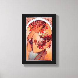 Alphonse Mucha,Art nouveau,vintage,frukt,reprodukt Canvastryck