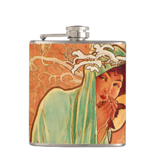Alphonse Mucha Art nouveau Winter Fickplunta