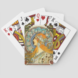 Alphonse Mucha Art nouveau Zodiac Casinokort