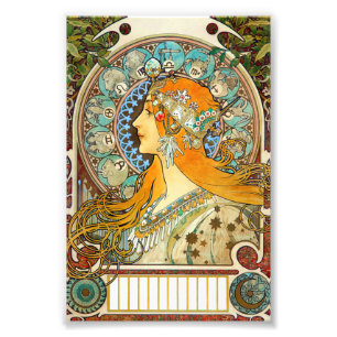 Alphonse Mucha Art nouveau Zodiac Fototryck