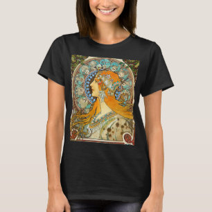 Alphonse Mucha Art nouveau Zodiac T Shirt