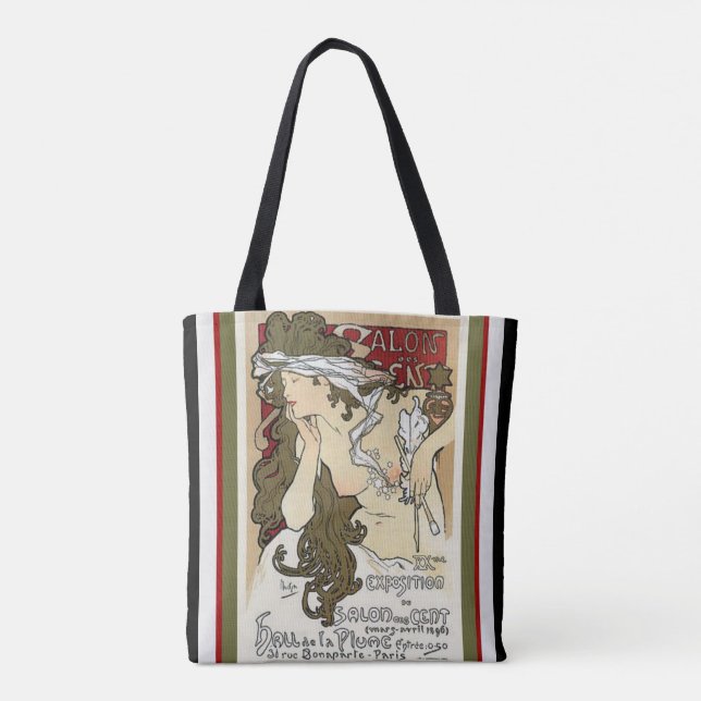 Alphonse Mucha art nouveautoto Tygkasse (Baksida)