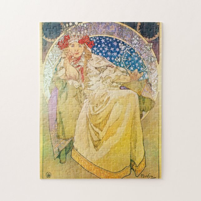 Alphonse Mucha Art Pussel (Vertikal)