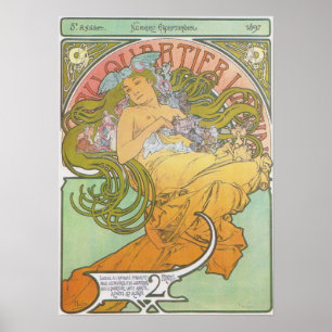 Alphonse Mucha - AuQuartier latinskt tryck
