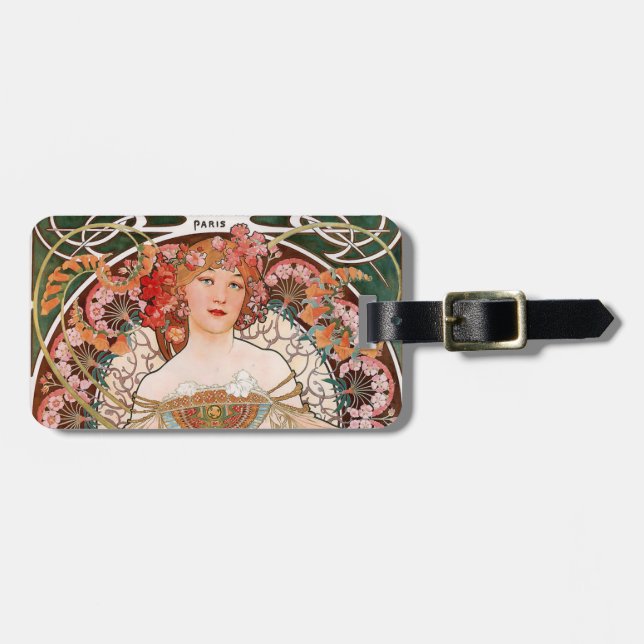 Alphonse Mucha Bagagebricka (Horisontell Framsida)