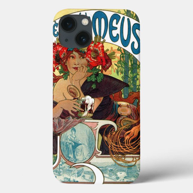 Alphonse Mucha Bieres De La Meuse (Baksida)