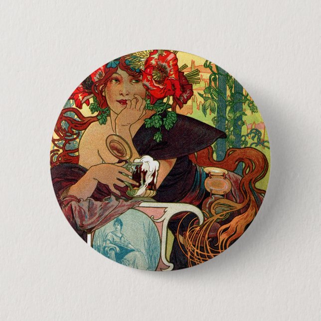 Alphonse Mucha Bieres De La Meuse Knapp (Framsida)