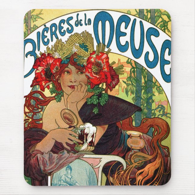 Alphonse Mucha Bieres De La Meuse Musmatta (Framsidan)
