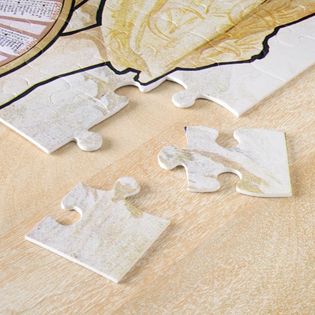 Alphonse Mucha Biscuits Lefevre-Utile Pussel (Sidan)