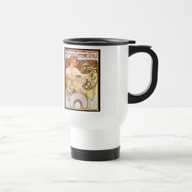 Alphonse Mucha Biscuits Lefevre-Utile Resemugg (Höger)