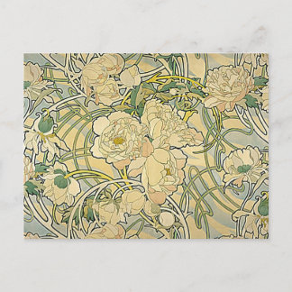 Alphonse Mucha - Blommor Vykort